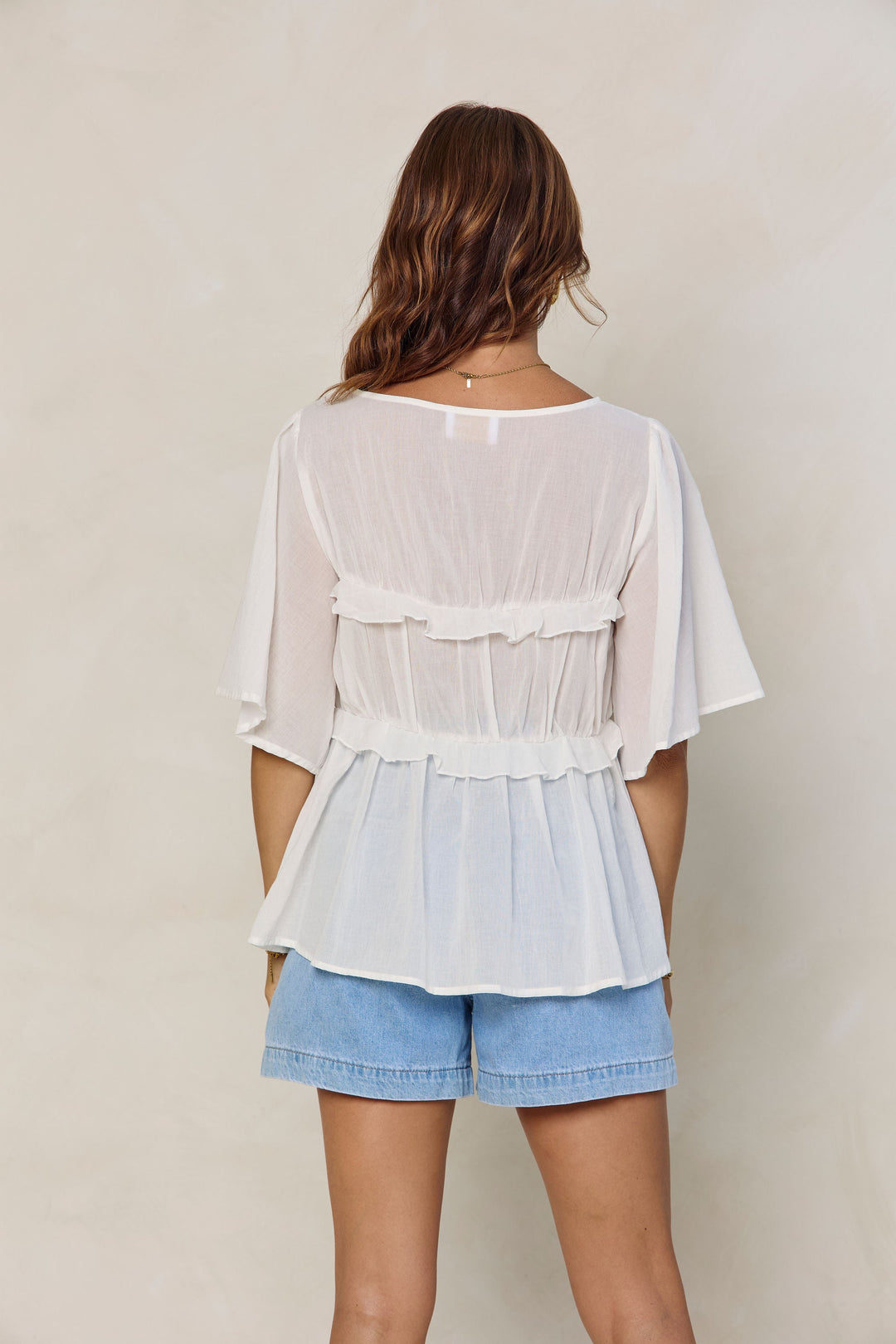Nyla Boho Top - White