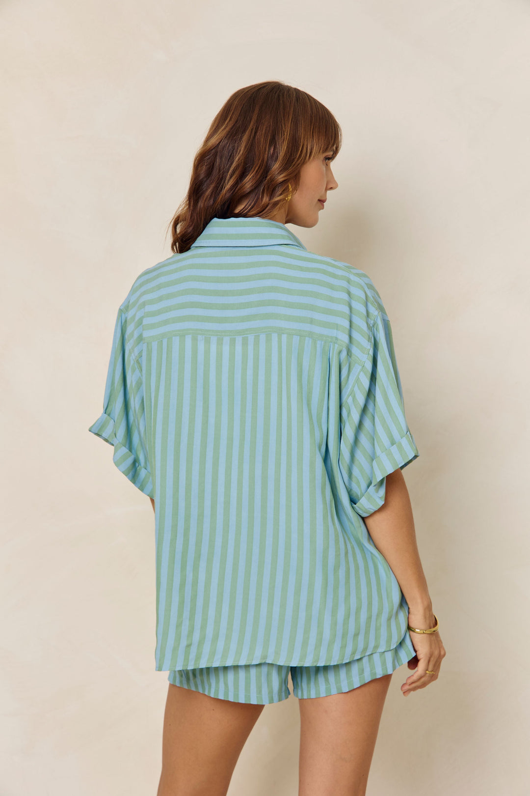 Harper Stripe Shirt - Blue