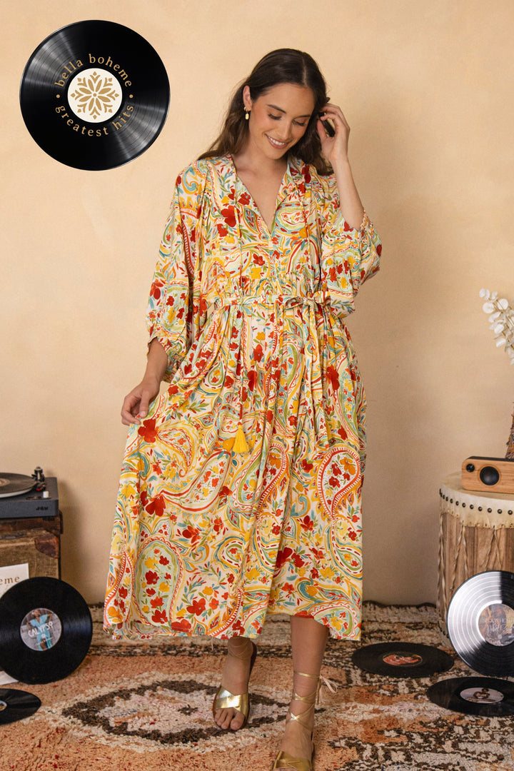 Sofia Midi Dress - Salsa