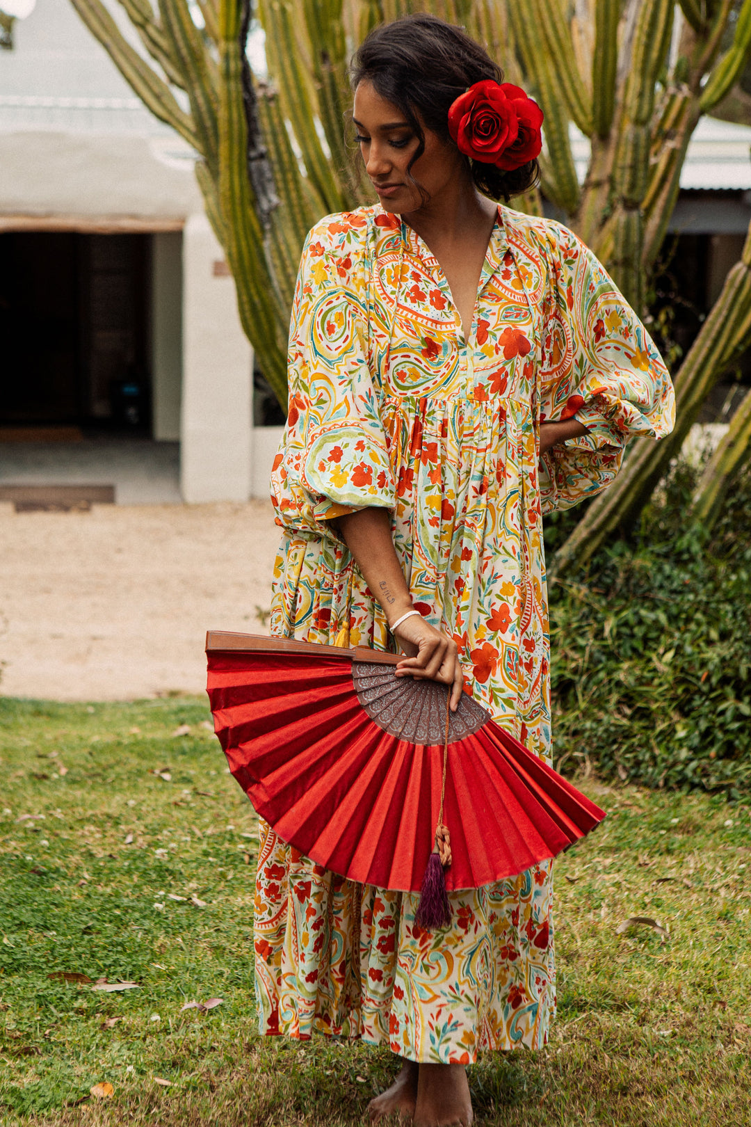 Sofia Midi Dress - Salsa