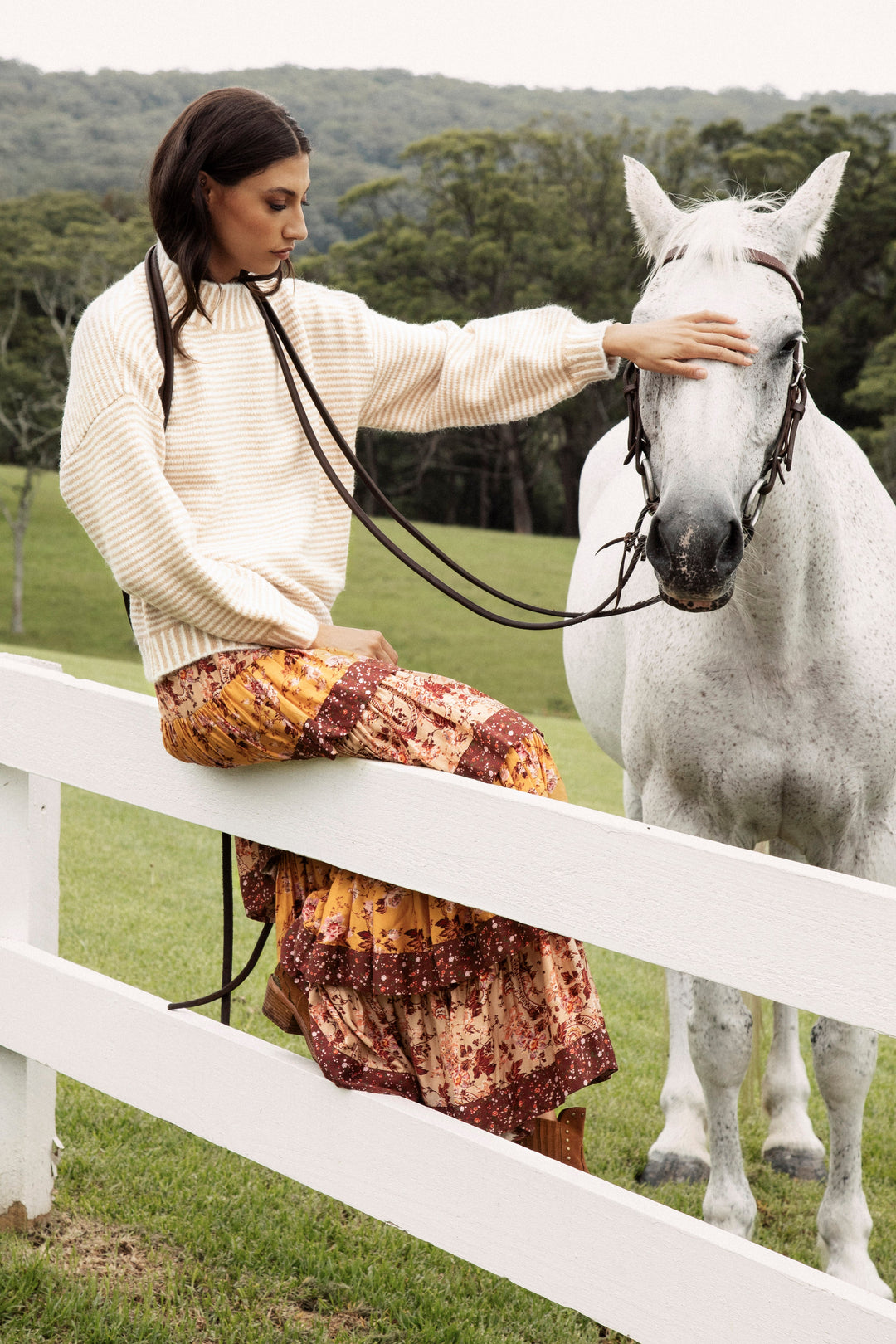 Tilly Knit - Chai Stripe