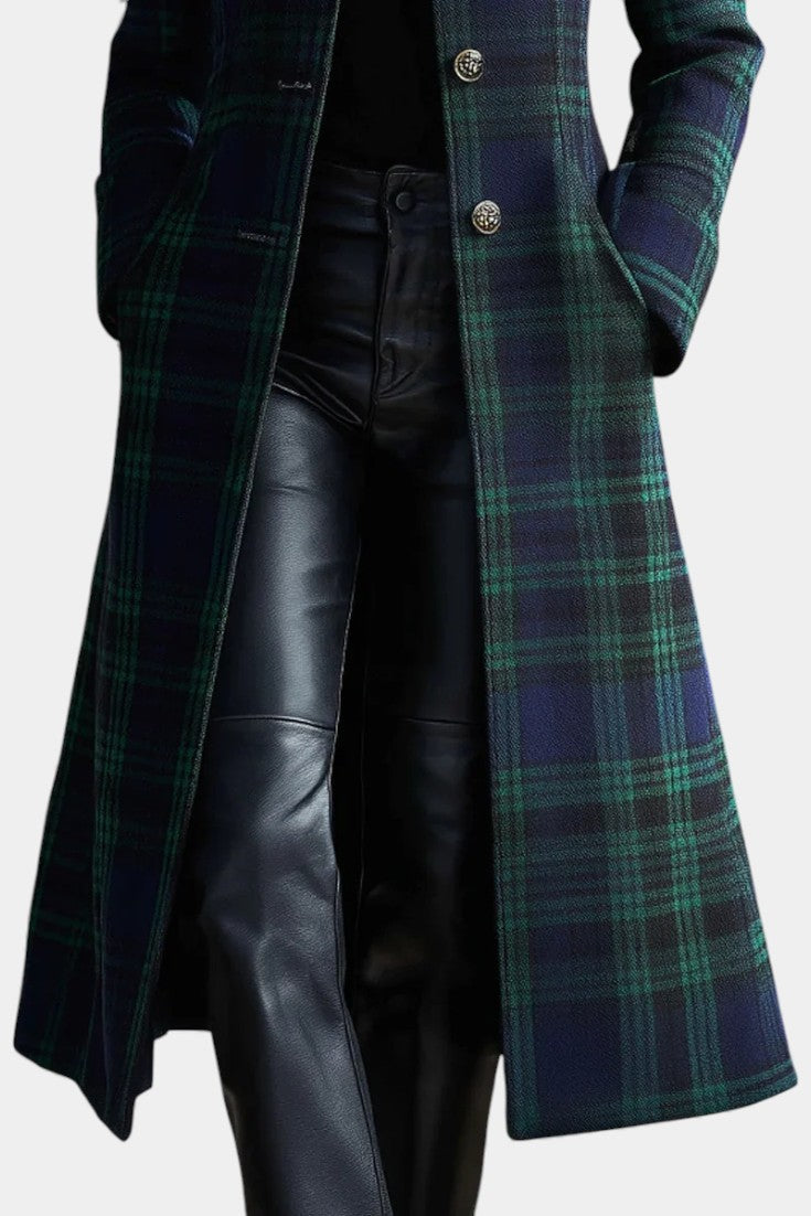 KINGSTONE LONDON | Timeless Plaid Elegant Coat