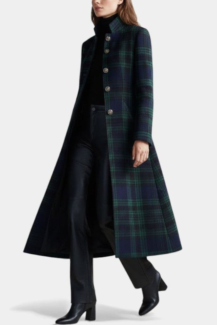 KINGSTONE LONDON | Timeless Plaid Elegant Coat