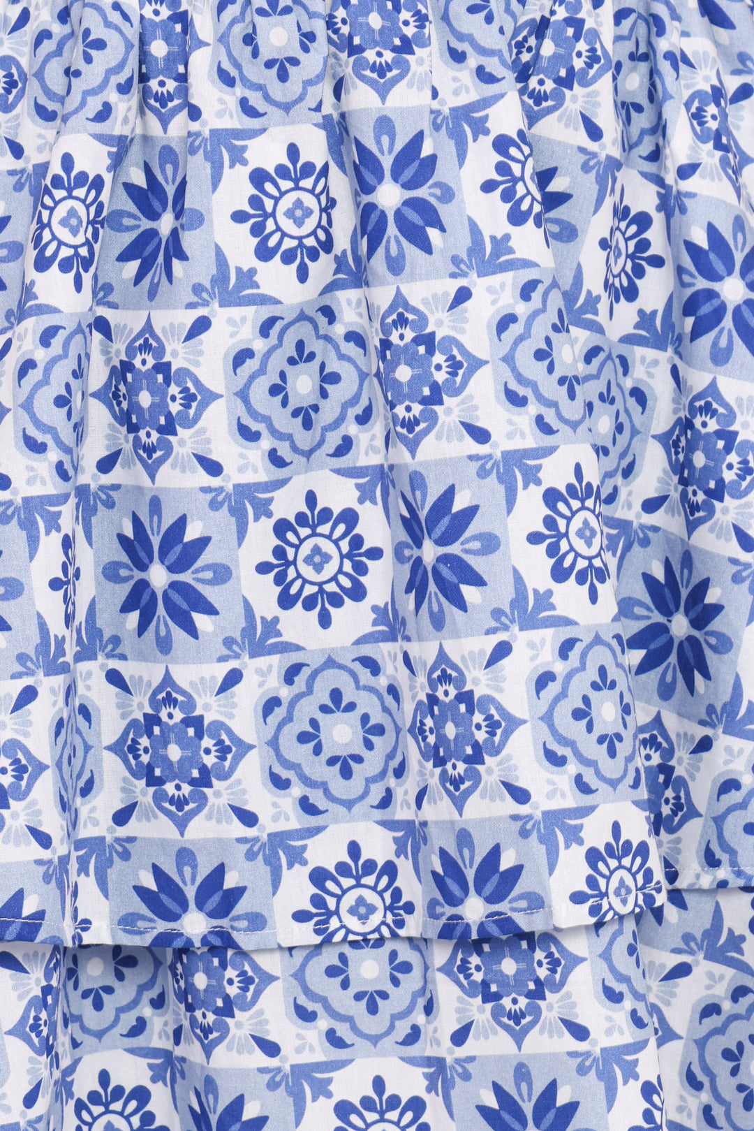 Aeliana Mini Dress - Blue Tile