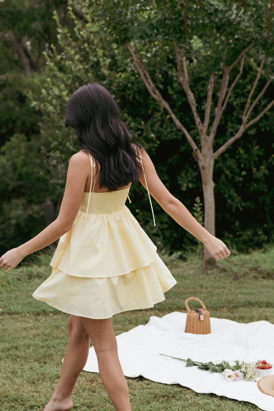 Aeliana Mini Dress - Yellow