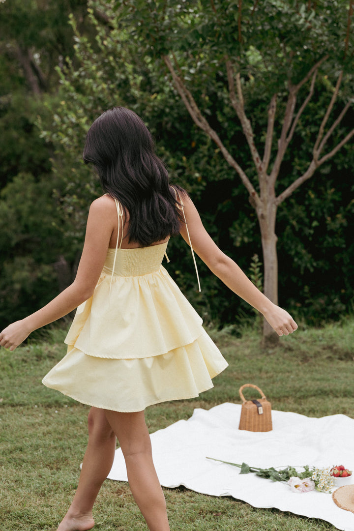 Aeliana Mini Dress - Yellow