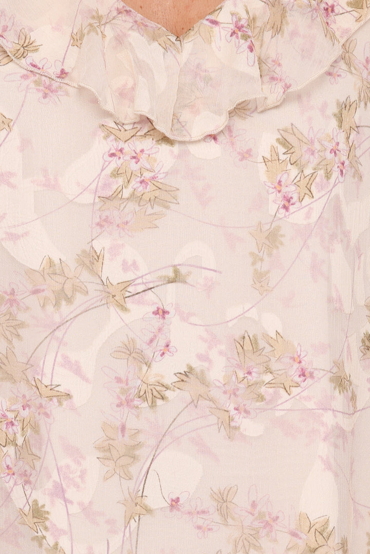 Afton Mini Dress - Cream Floral