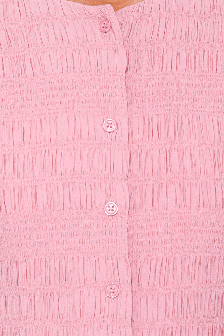 Amaya Long Sleeve Mini Dress - Pink