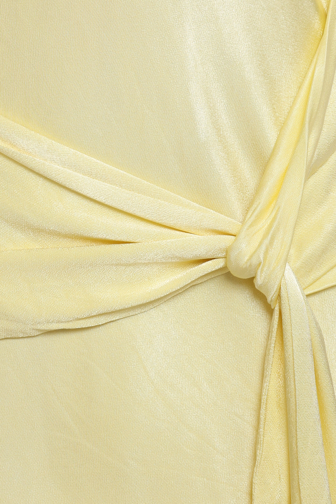 Anige Tie Front Mini Dress - Butter Yellow