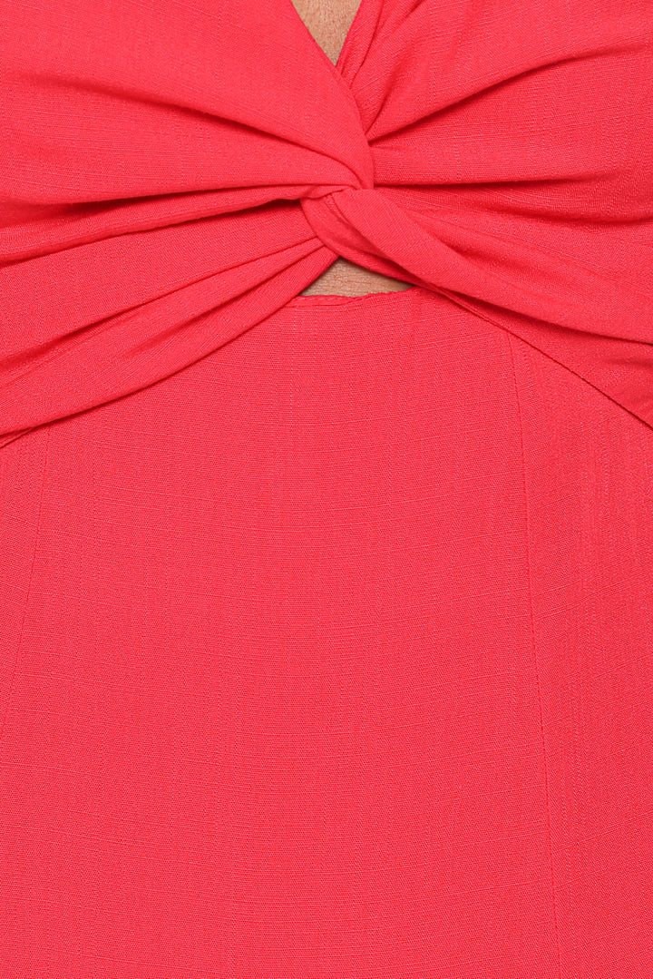 Archer Midi Dress - Red