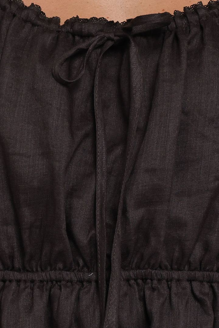 Arista Mini Dress - Espresso