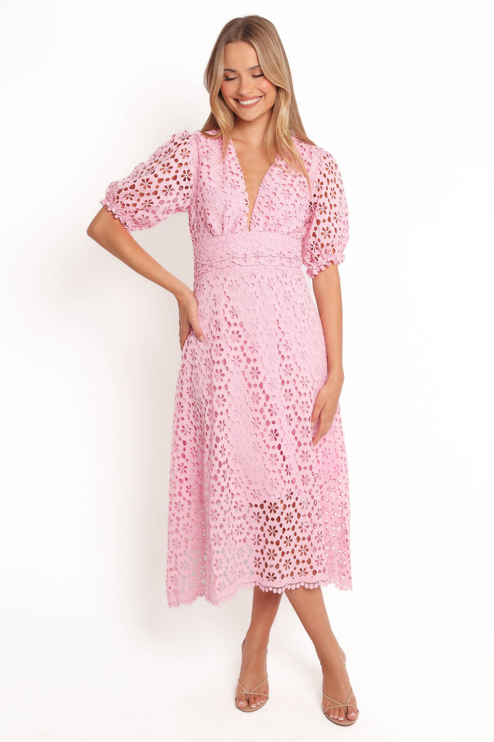 Arlington Midi Dress - Pink