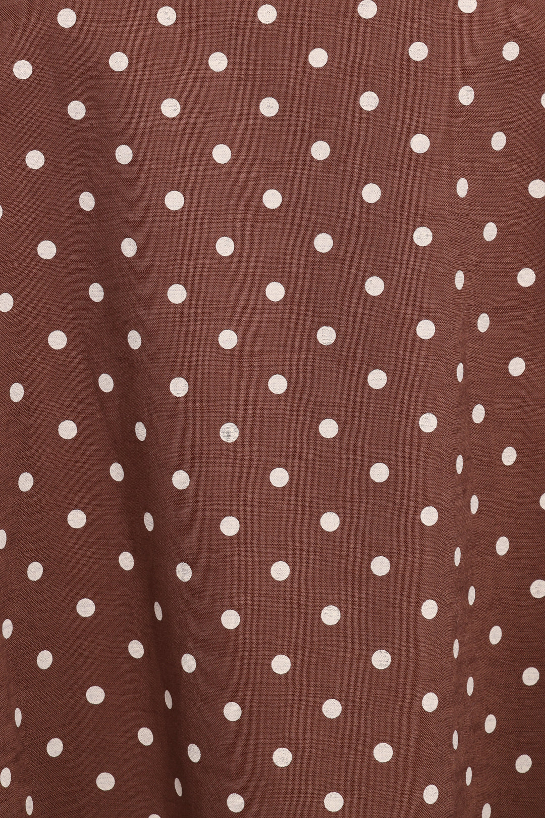 Avalyn Mini Dress - Brown Polka Dot