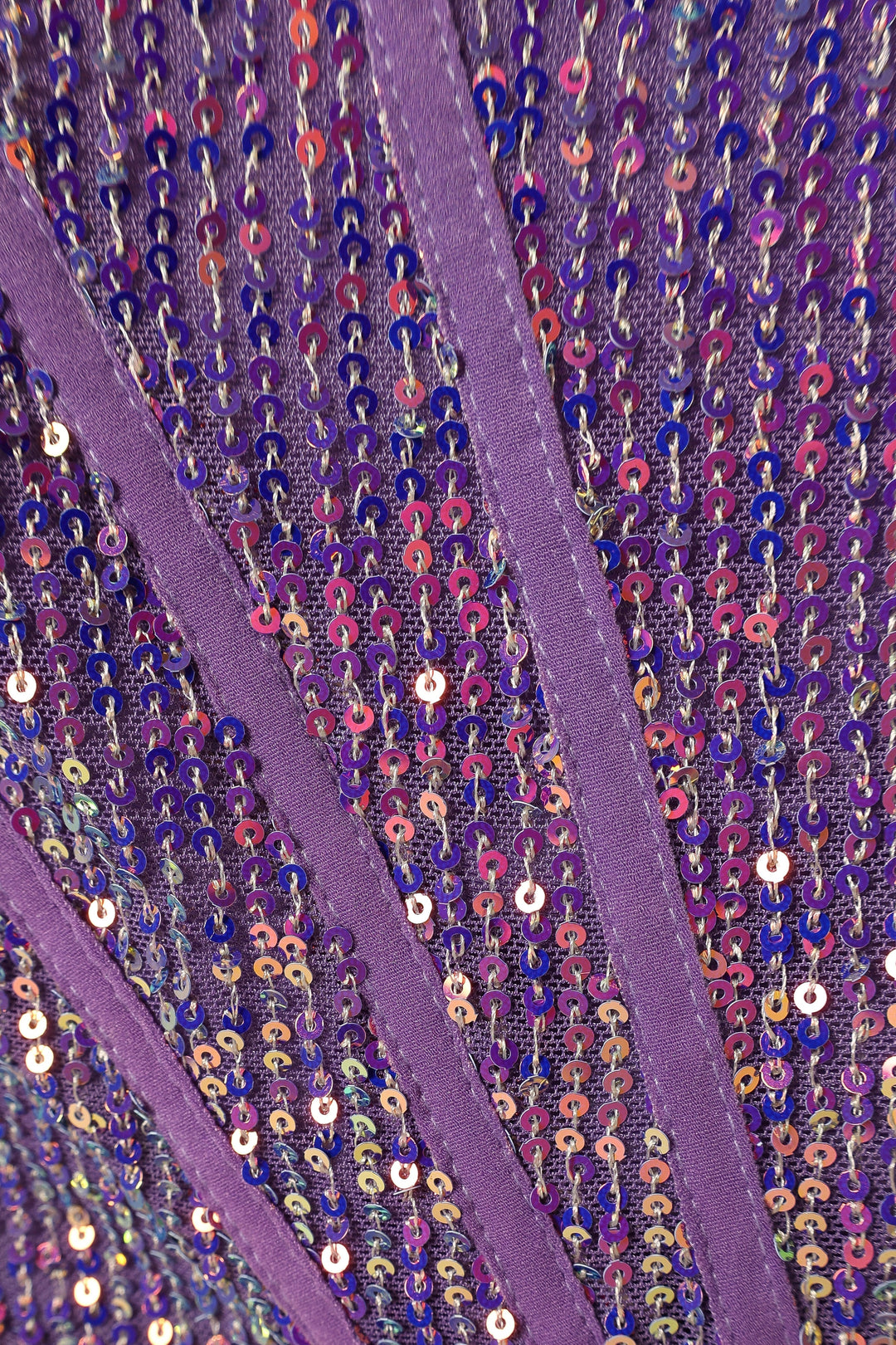 Avril Sequin Mini Dress - Purple