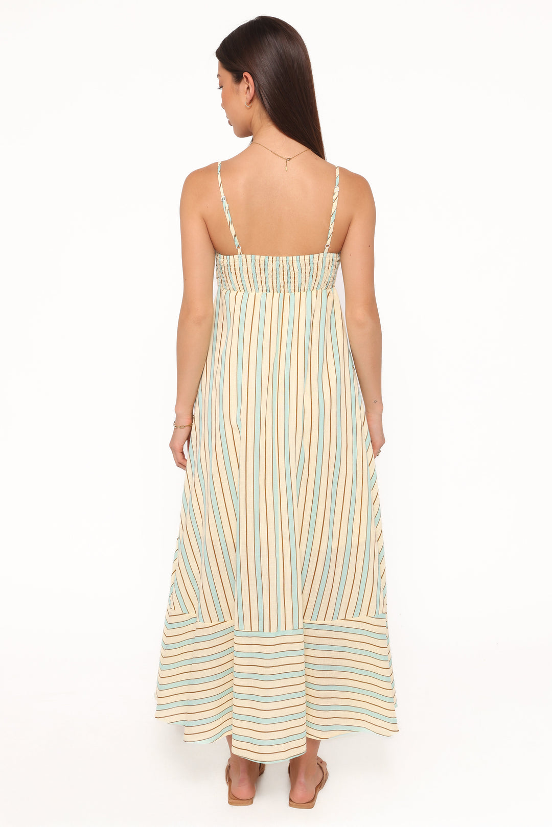 Brea Maxi Dress - Green Stripe