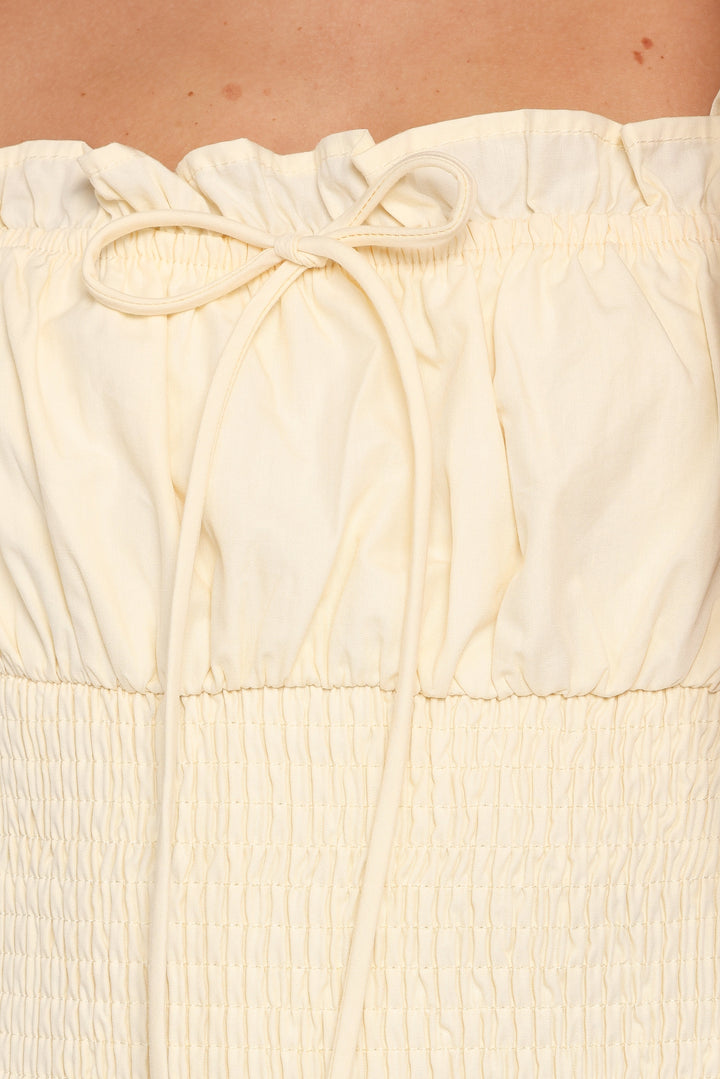 Bronte Midi Dress - Butter Yellow