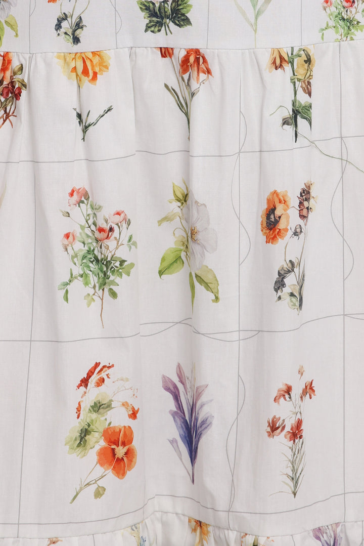 Brooks Maxi Dress - White Floral