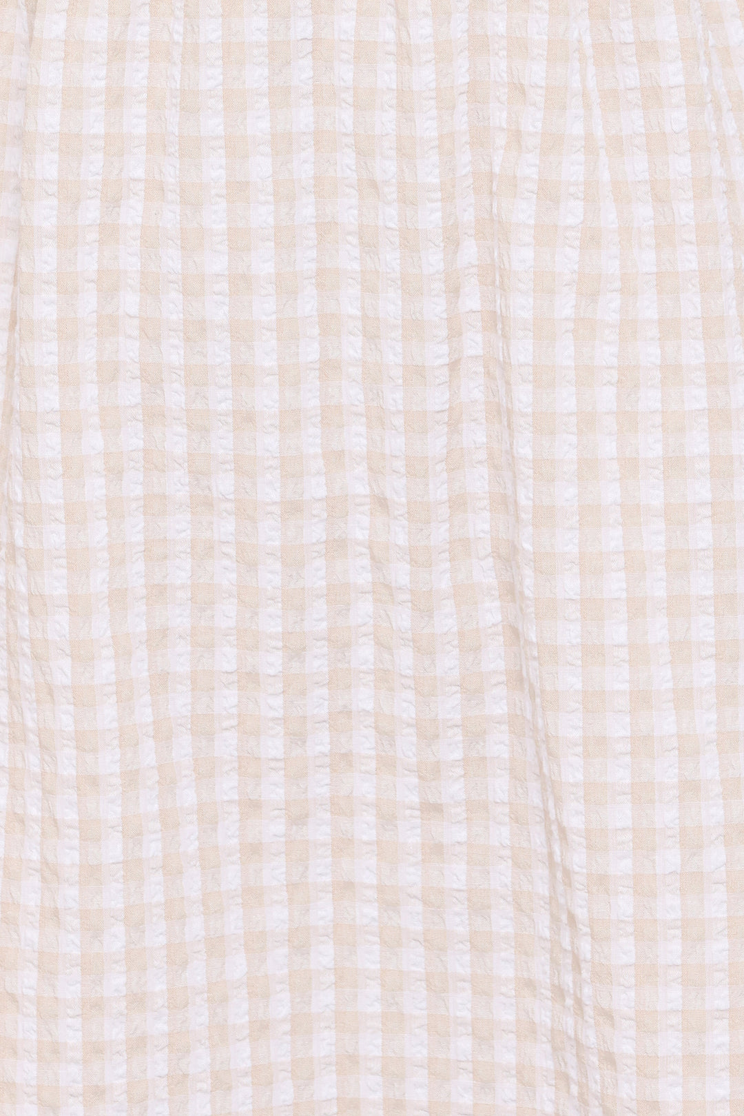 Cadhla Mini Dress - Beige Gingham