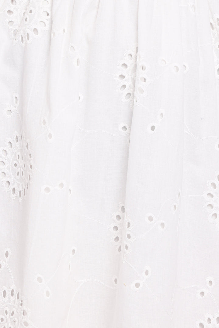 Camila Open Back Mini Dress - White