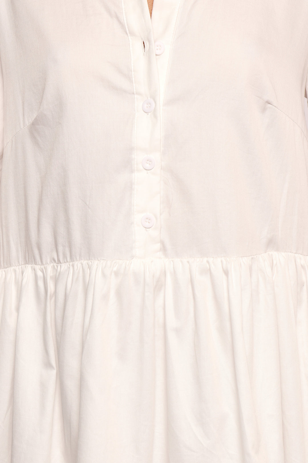 Carlotta Long Sleeve Mini Dress - White