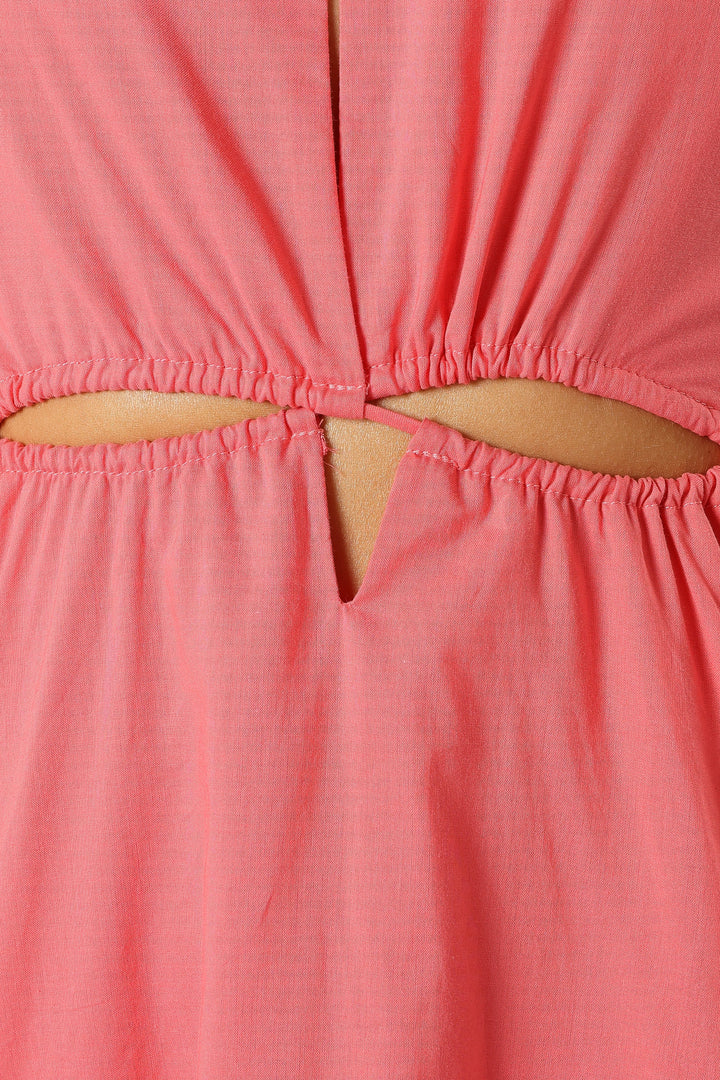Carton Halterneck Maxi Dress - Watermelon
