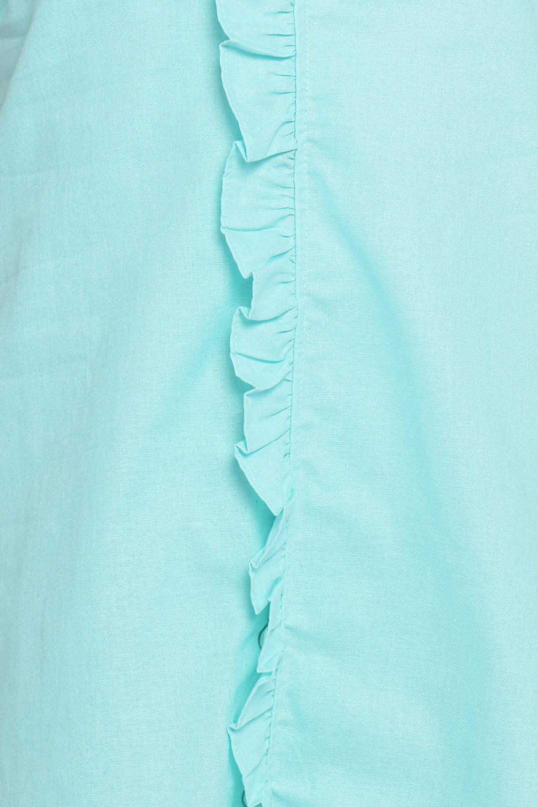 Cassandra Ruffle Mini Dress - Aqua