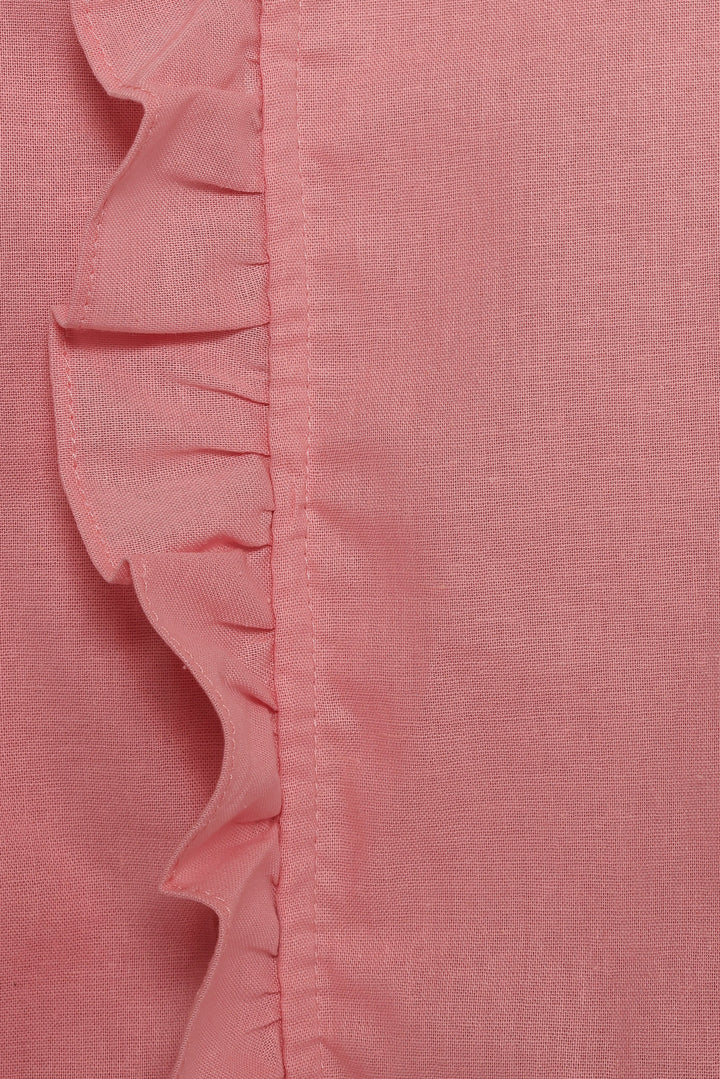Cassandra Ruffle Mini Dress - Pale Pink