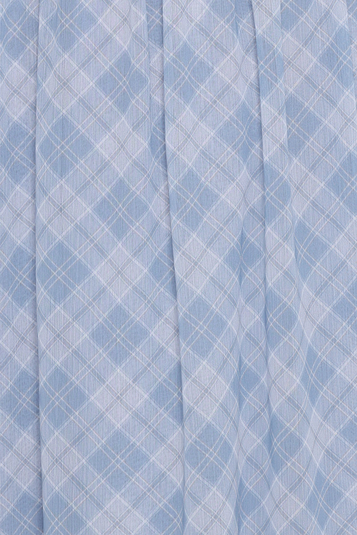 Cassina Maxi Dress - Blue Plaid