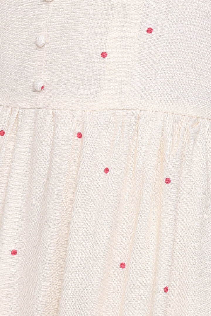 Caty Maxi Dress - Red Polka Dot