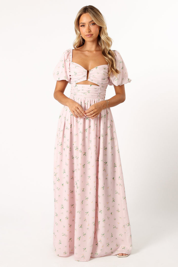 Chloe Puff Sleeve Dress - Chloe Print