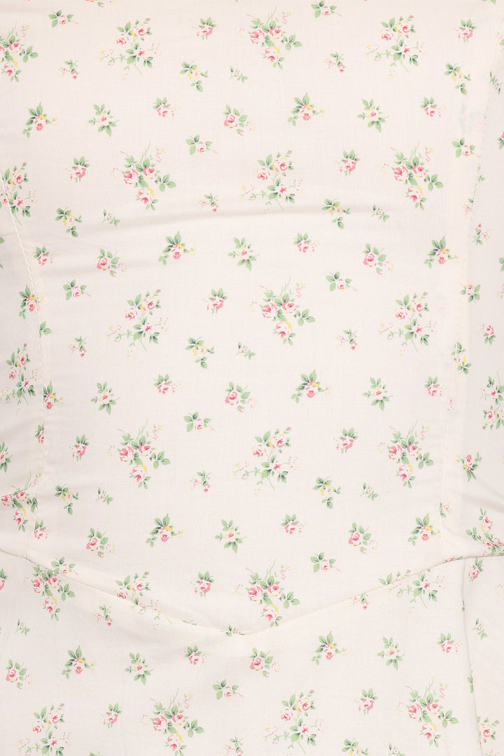 Clarissa Midi Dress - White Betty