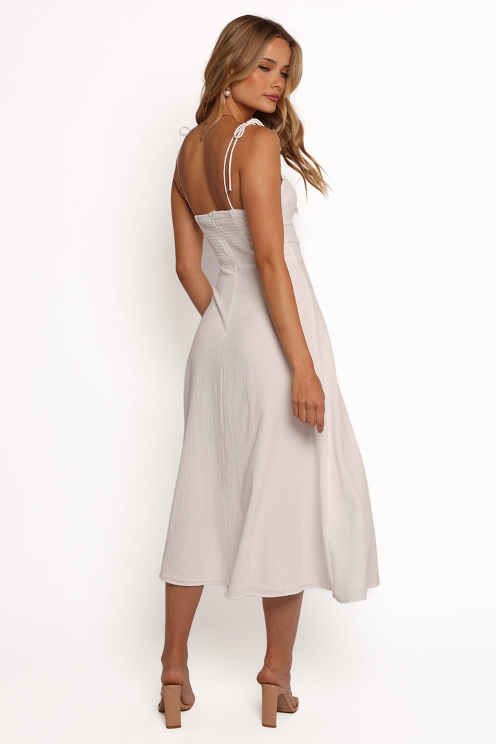 Cordelia Midi Dress - White