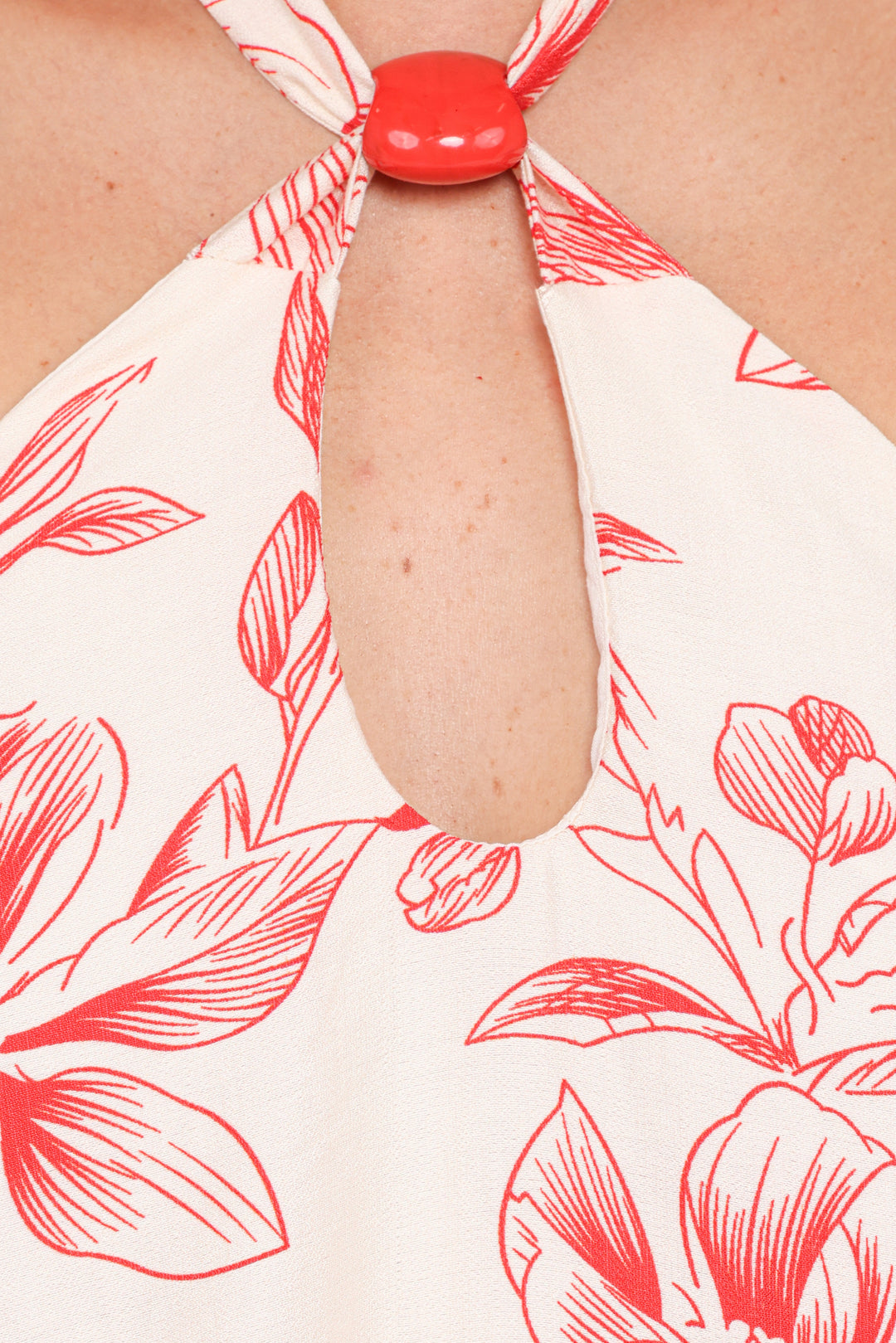 Elira Mini Dress - Red Floral