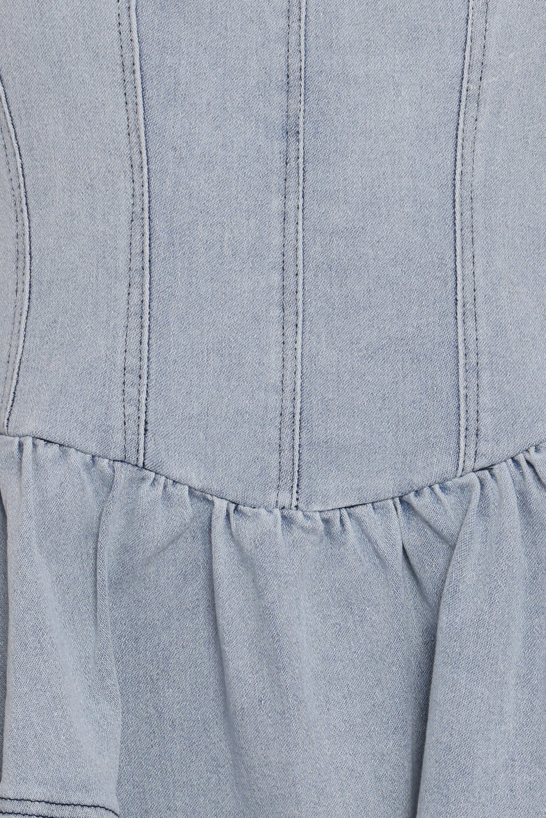 Ellen Strapless Mini Dress - Light Denim
