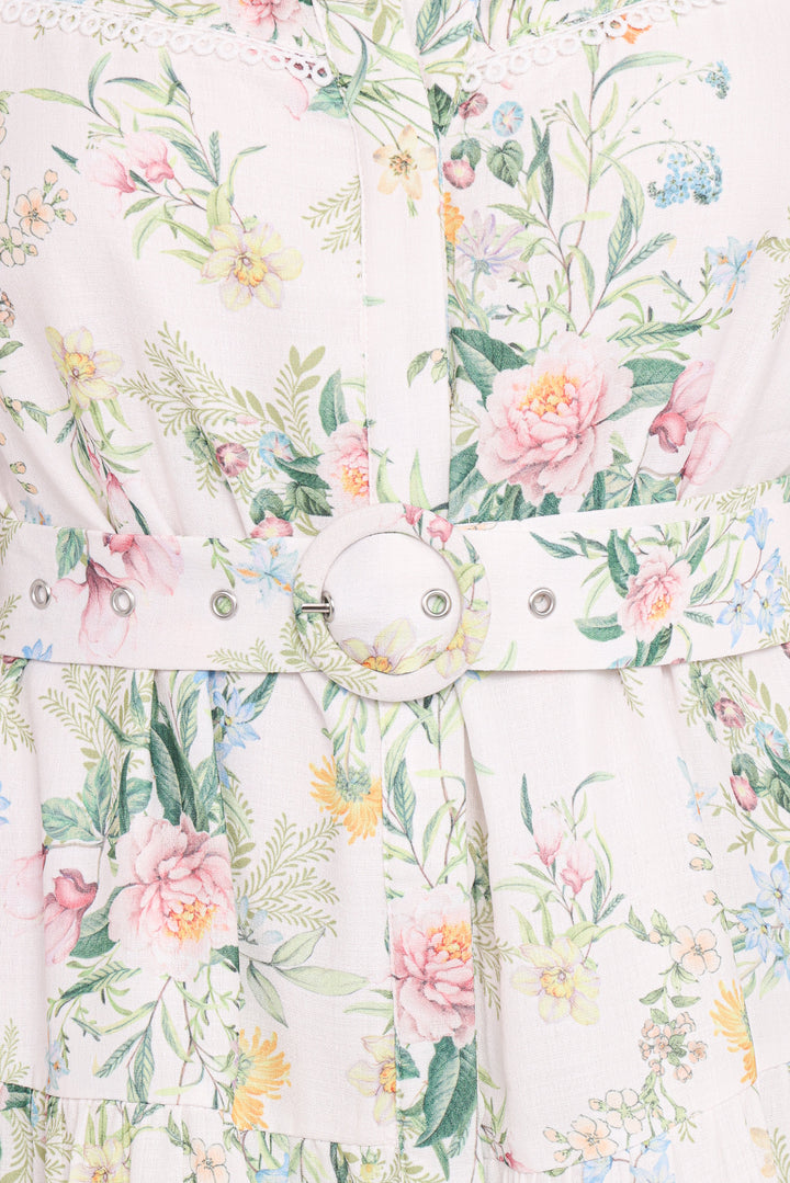 Elora Mini Dress - Multi Floral