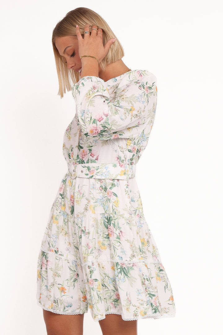 Elora Mini Dress - Multi Floral