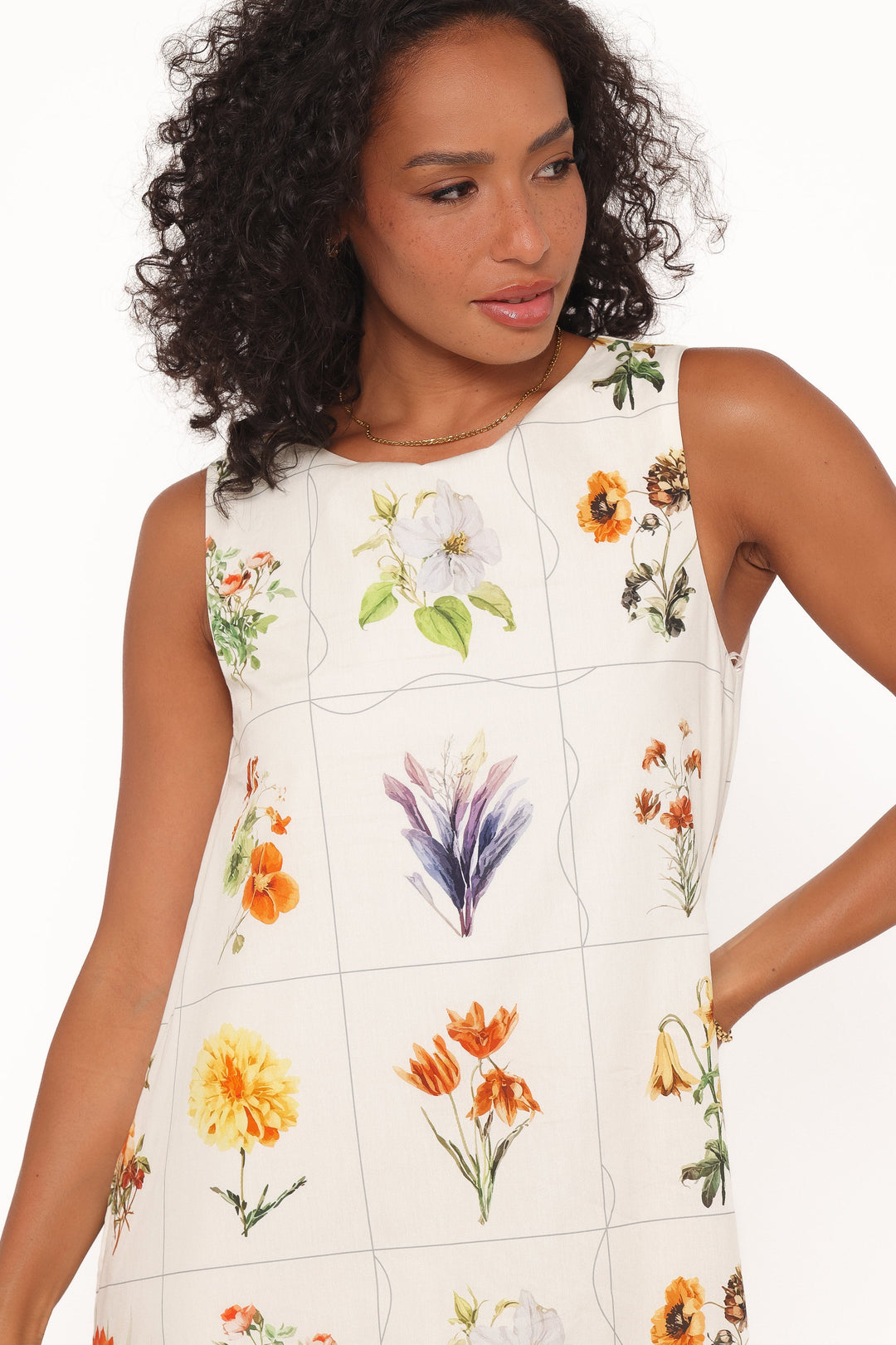Elordi Mini Dress - Multi Flowers