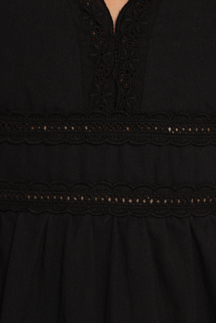Estella Mini Dress - Black