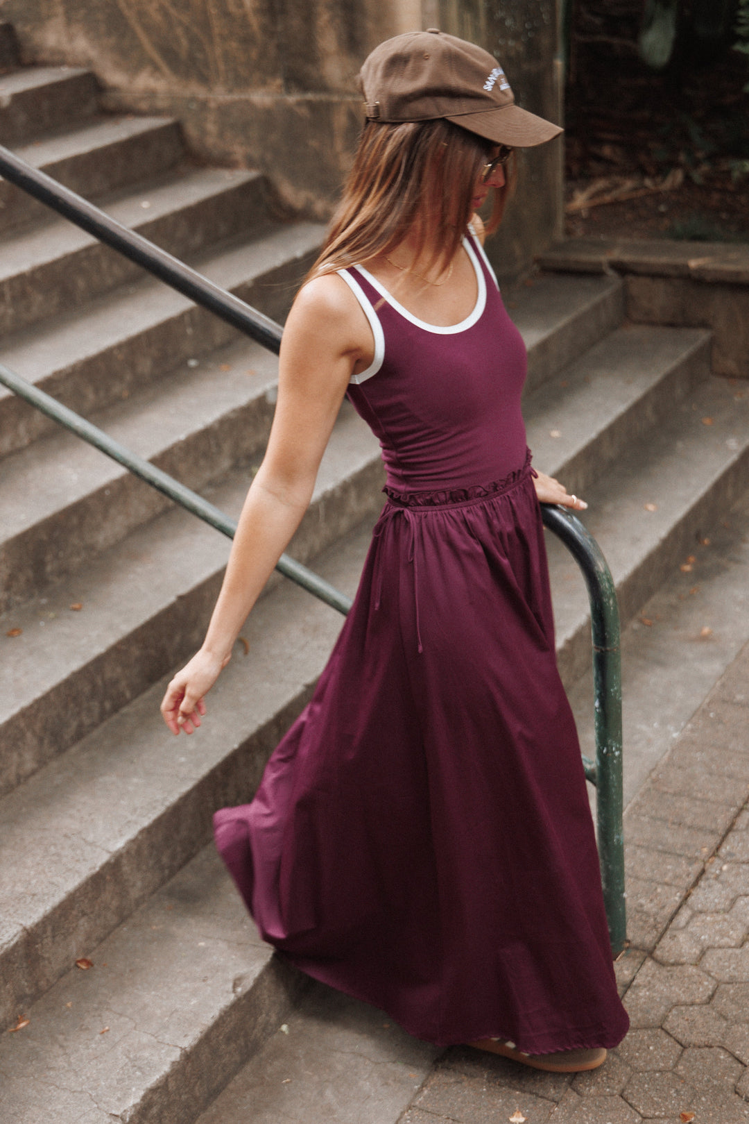 Finesse Maxi Dress - Burgundy