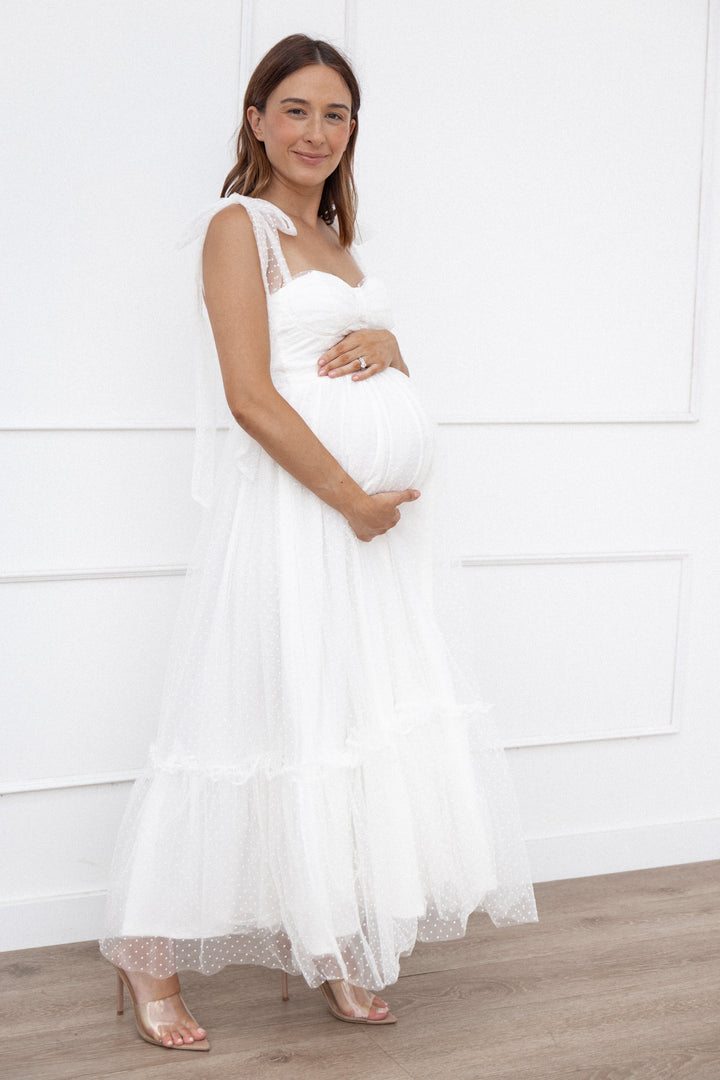 Floret Midi Dress - Off White