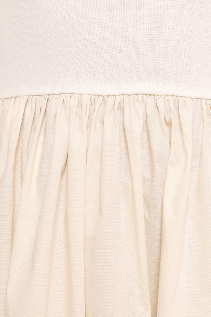Franki Midi Dress - White Cream