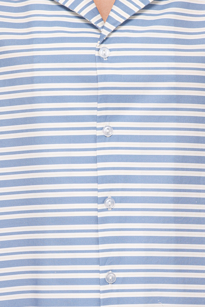Fraser Mini Dress - Blue Stripe