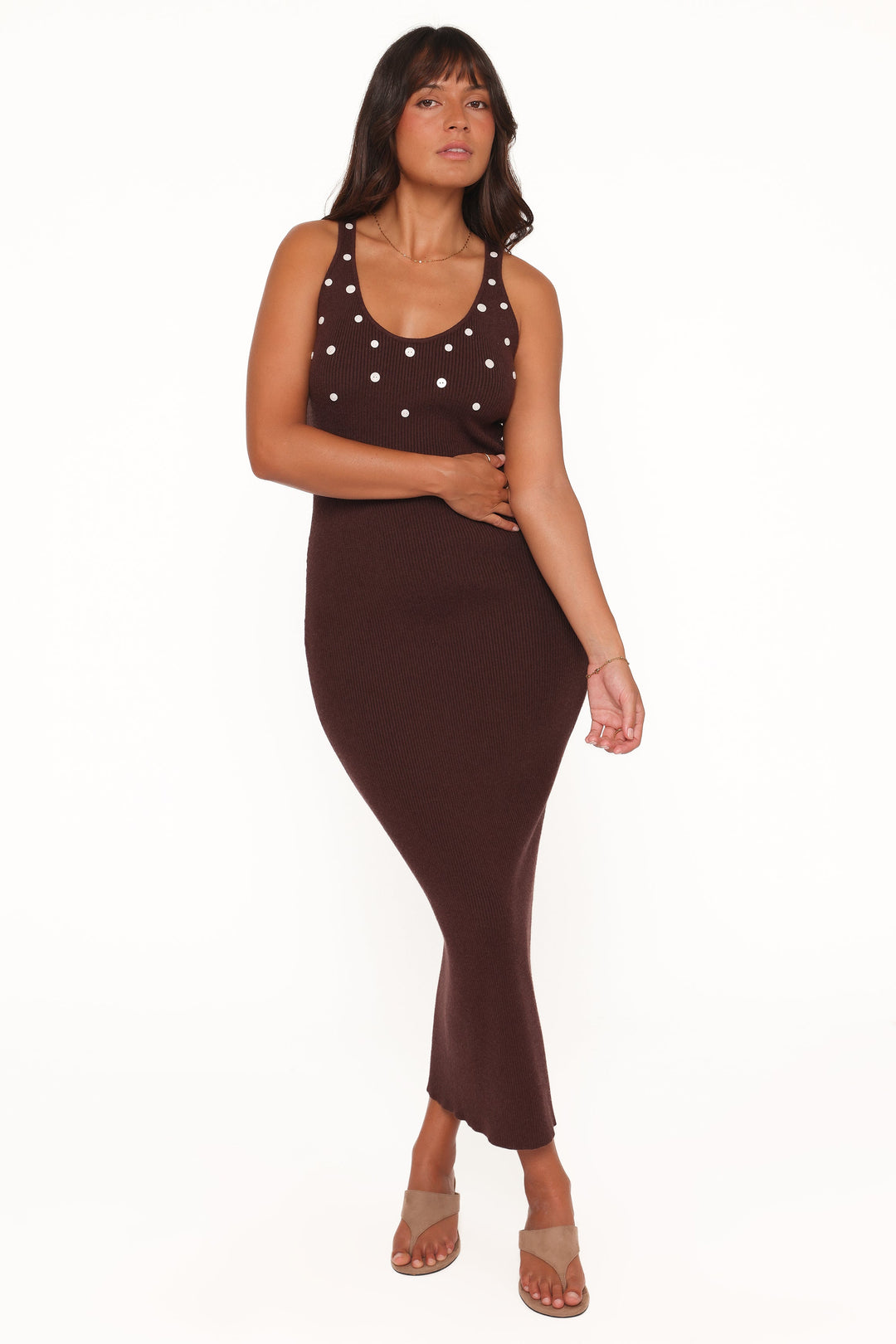 Gabby Maxi Dress - Brown