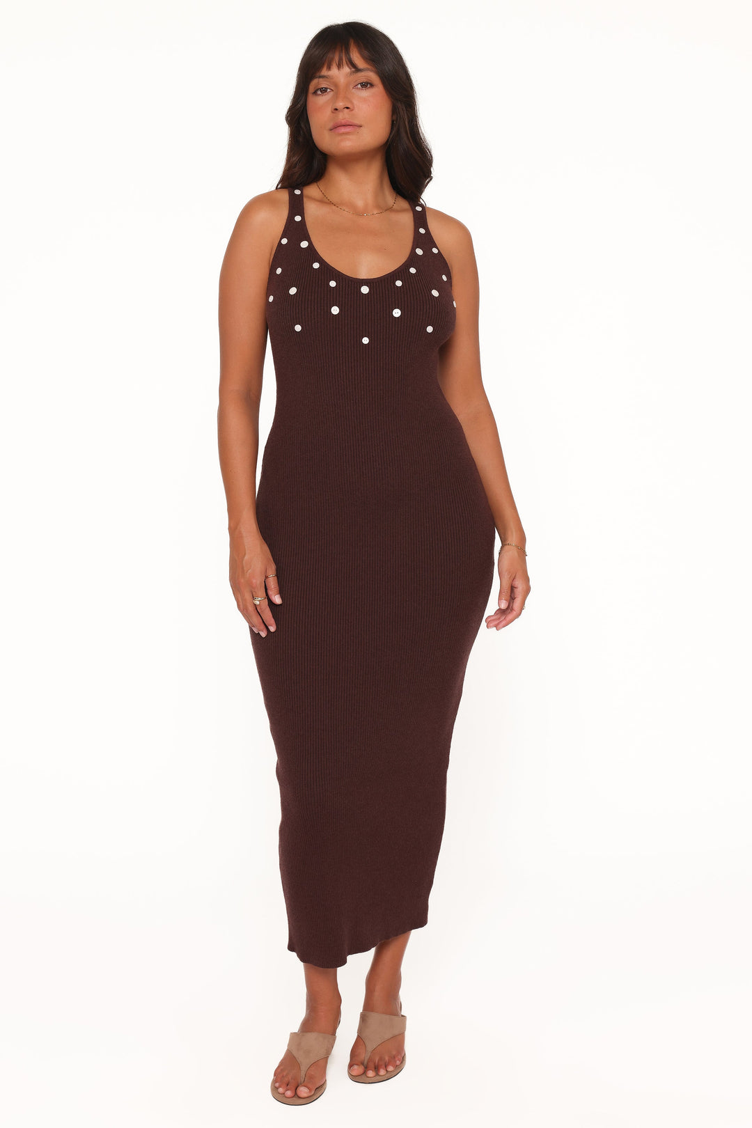 Gabby Maxi Dress - Brown