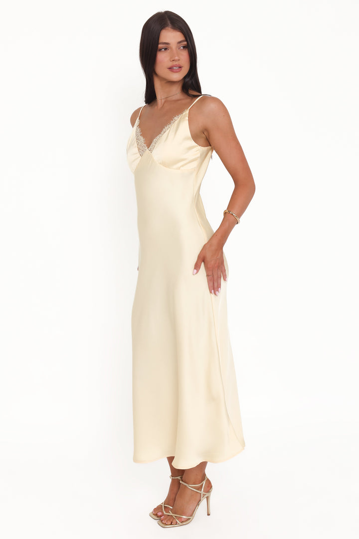 Hobi Midi Dress - Butter Yellow