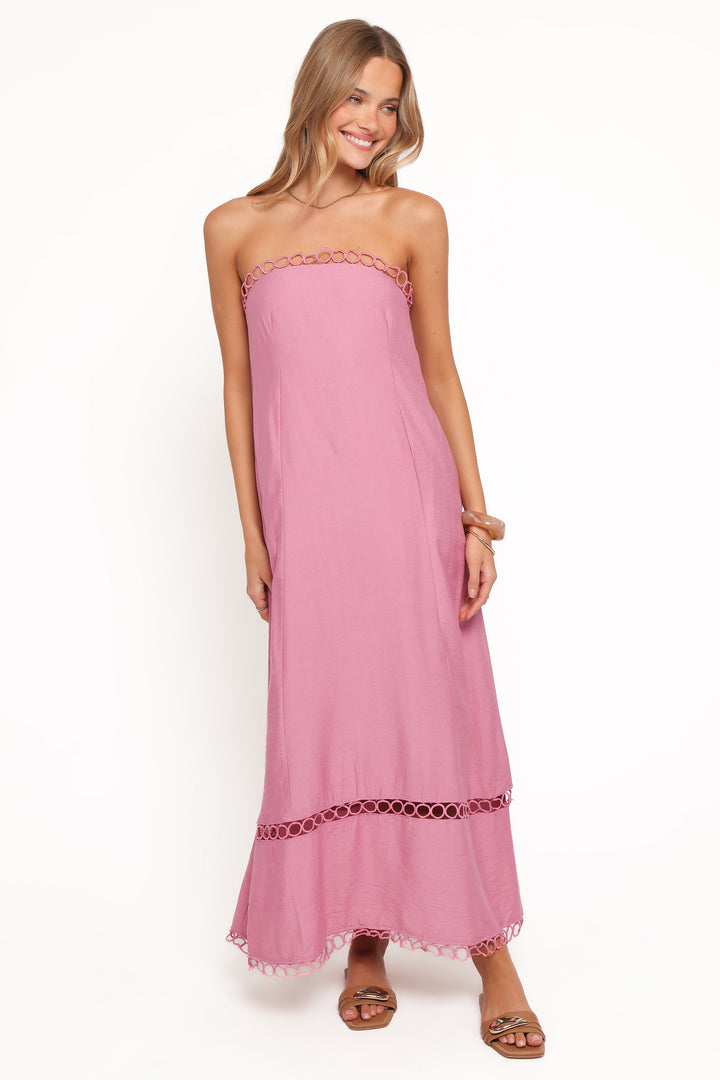Holly Midi Dress - Pink