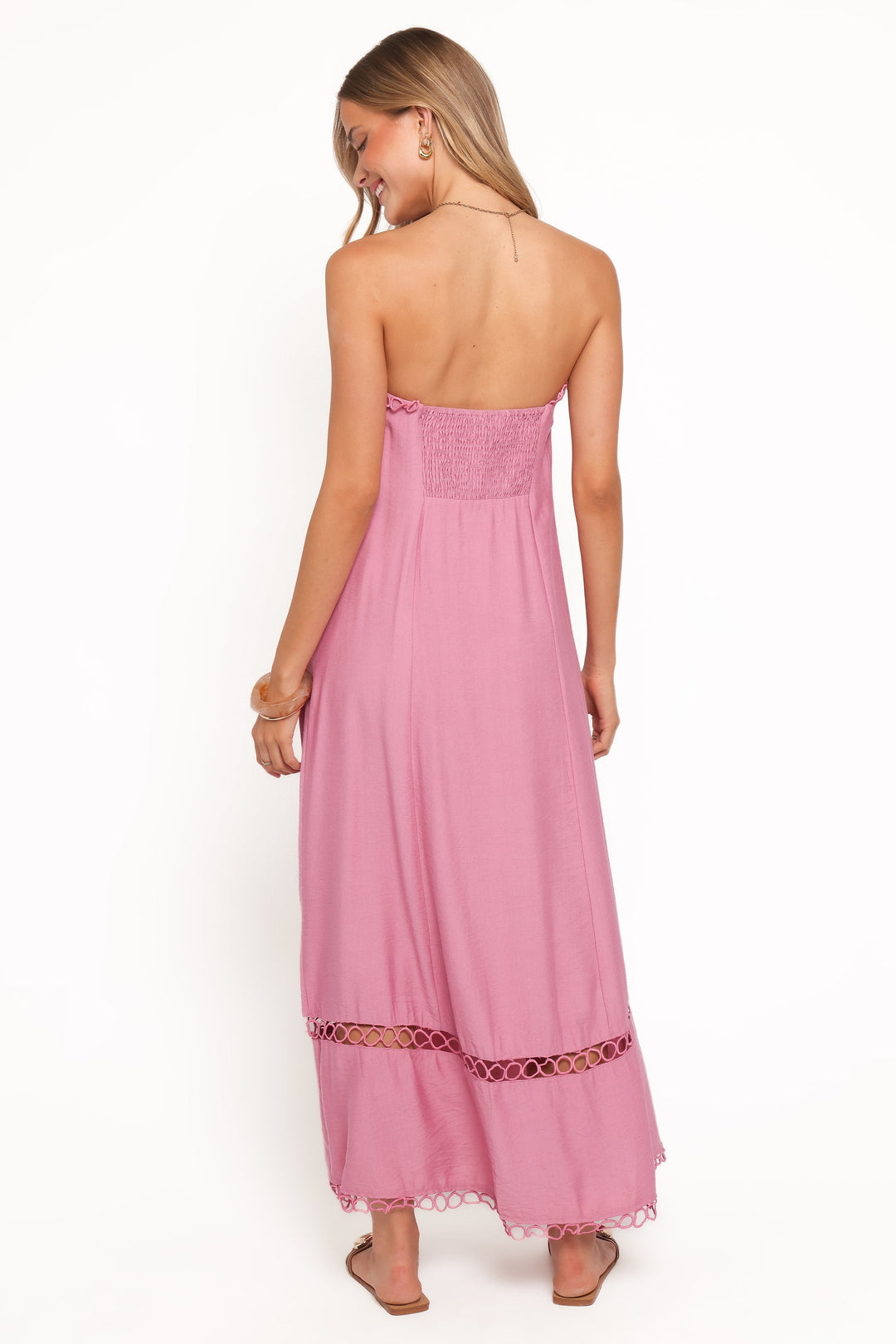 Holly Midi Dress - Pink