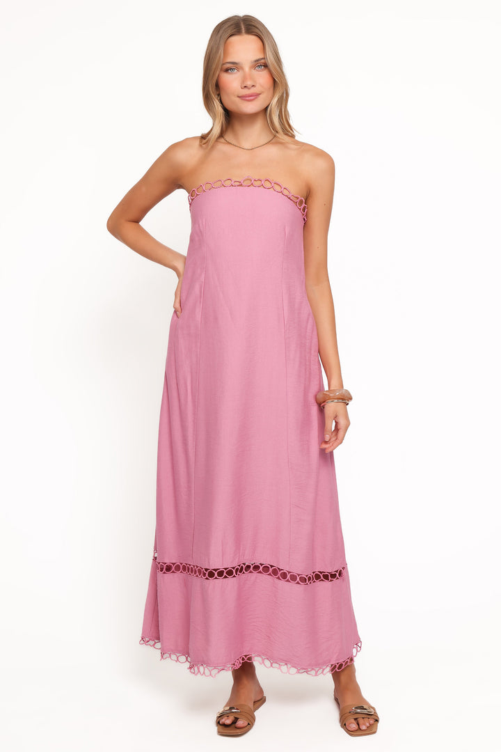Holly Midi Dress - Pink