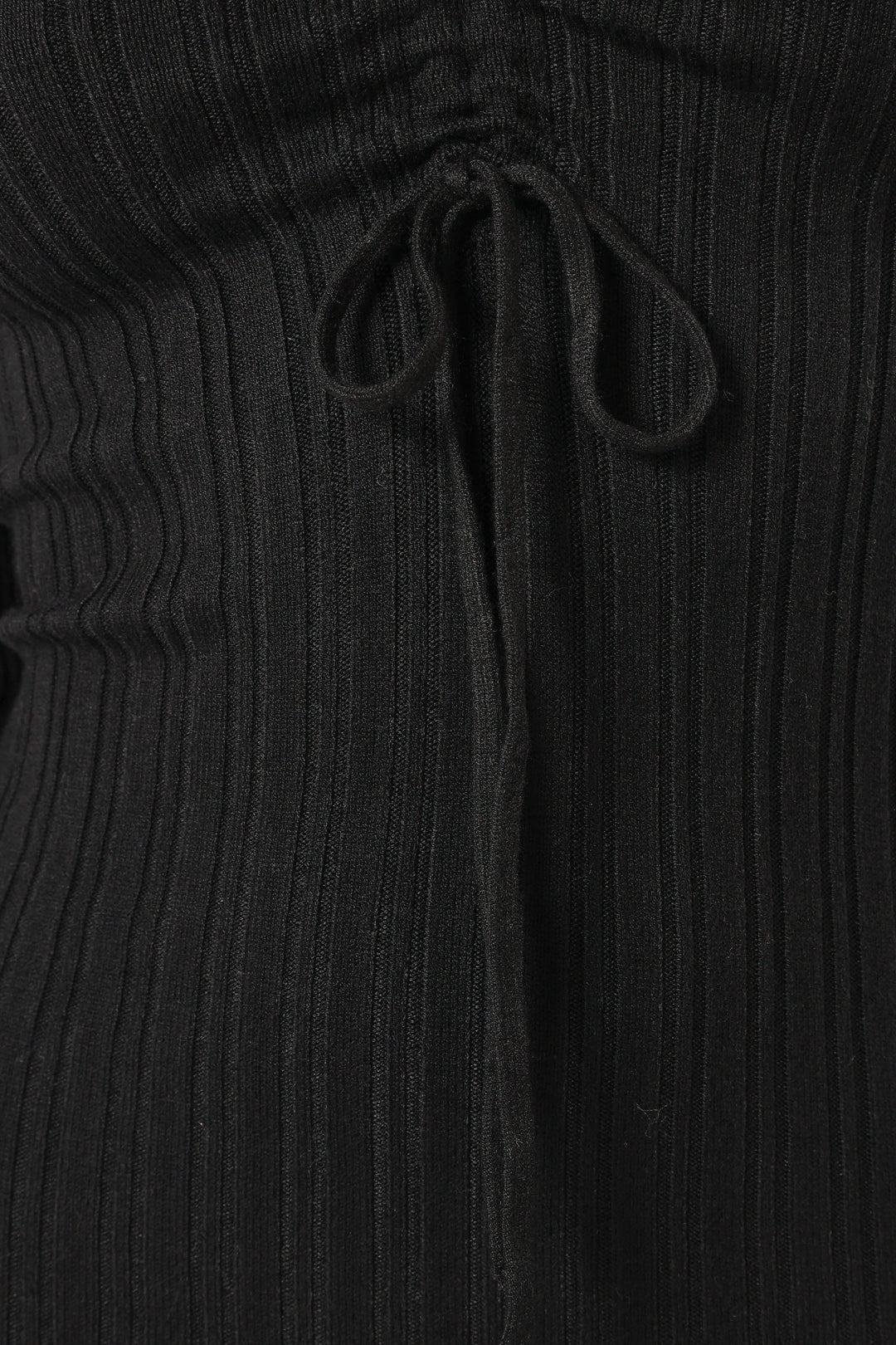 Irene Long Sleeve Midi Dress - Black
