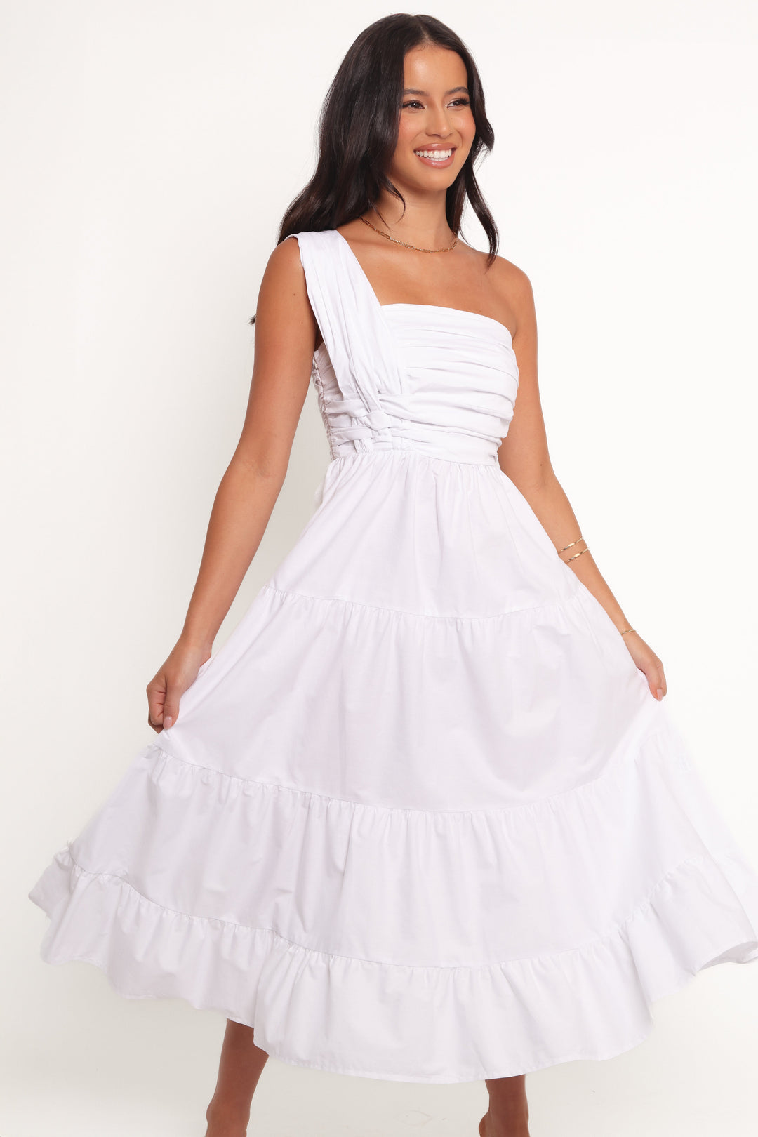 Isabela Midi Dress - White